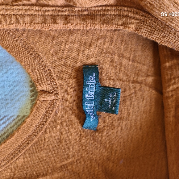 Women's Orange Ruffled Top - Picture 2 of 3